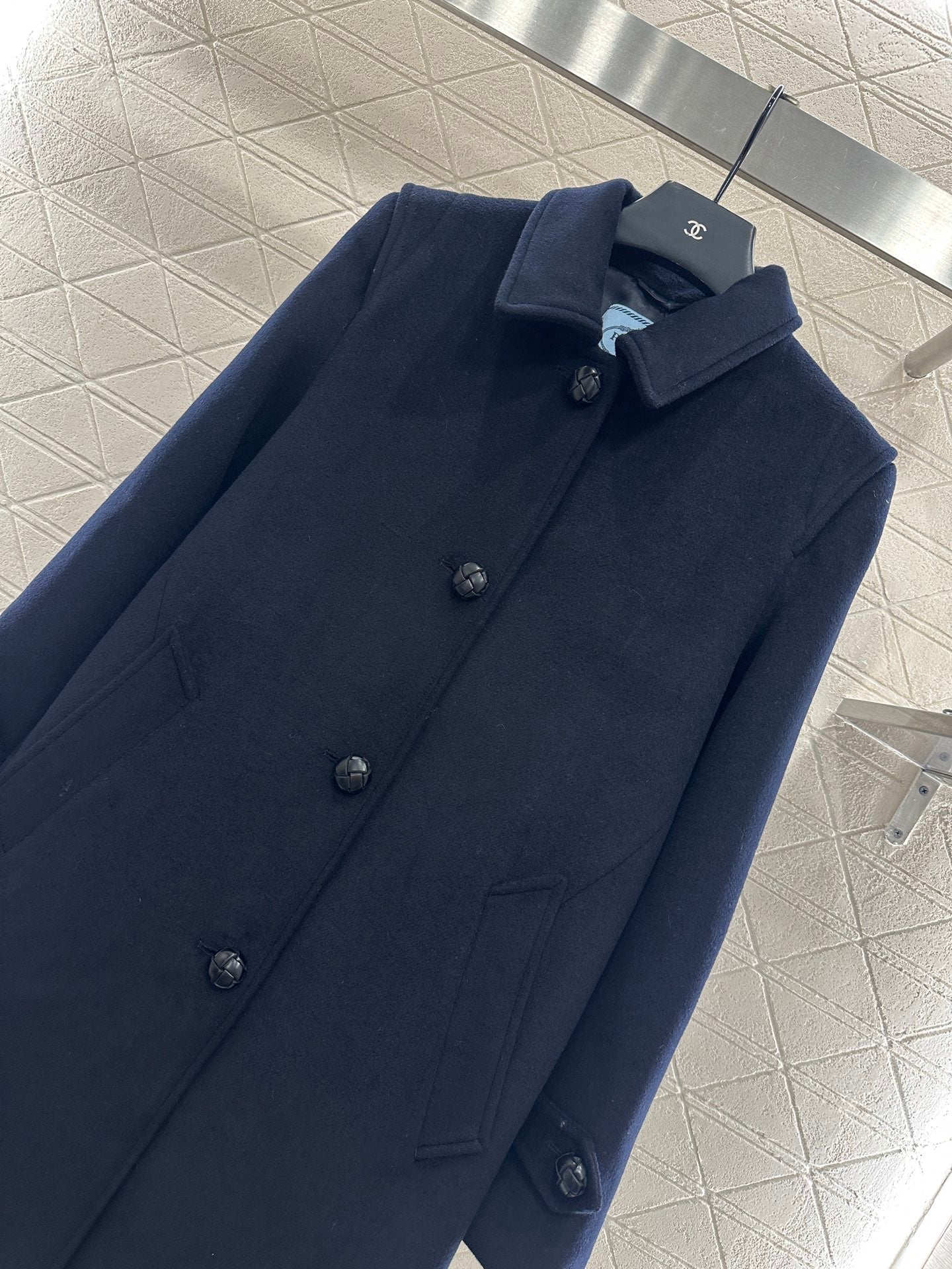 25fw Front shoulder lapel long coat