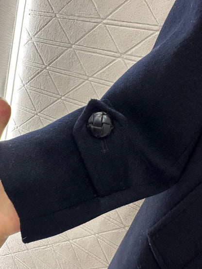 25fw Front shoulder lapel long coat