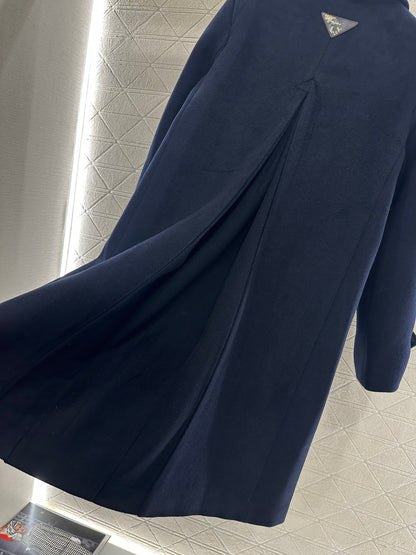 25fw Front shoulder lapel long coat