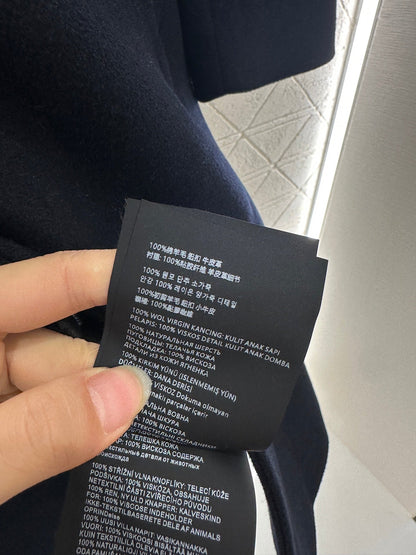 25fw Front shoulder lapel long coat