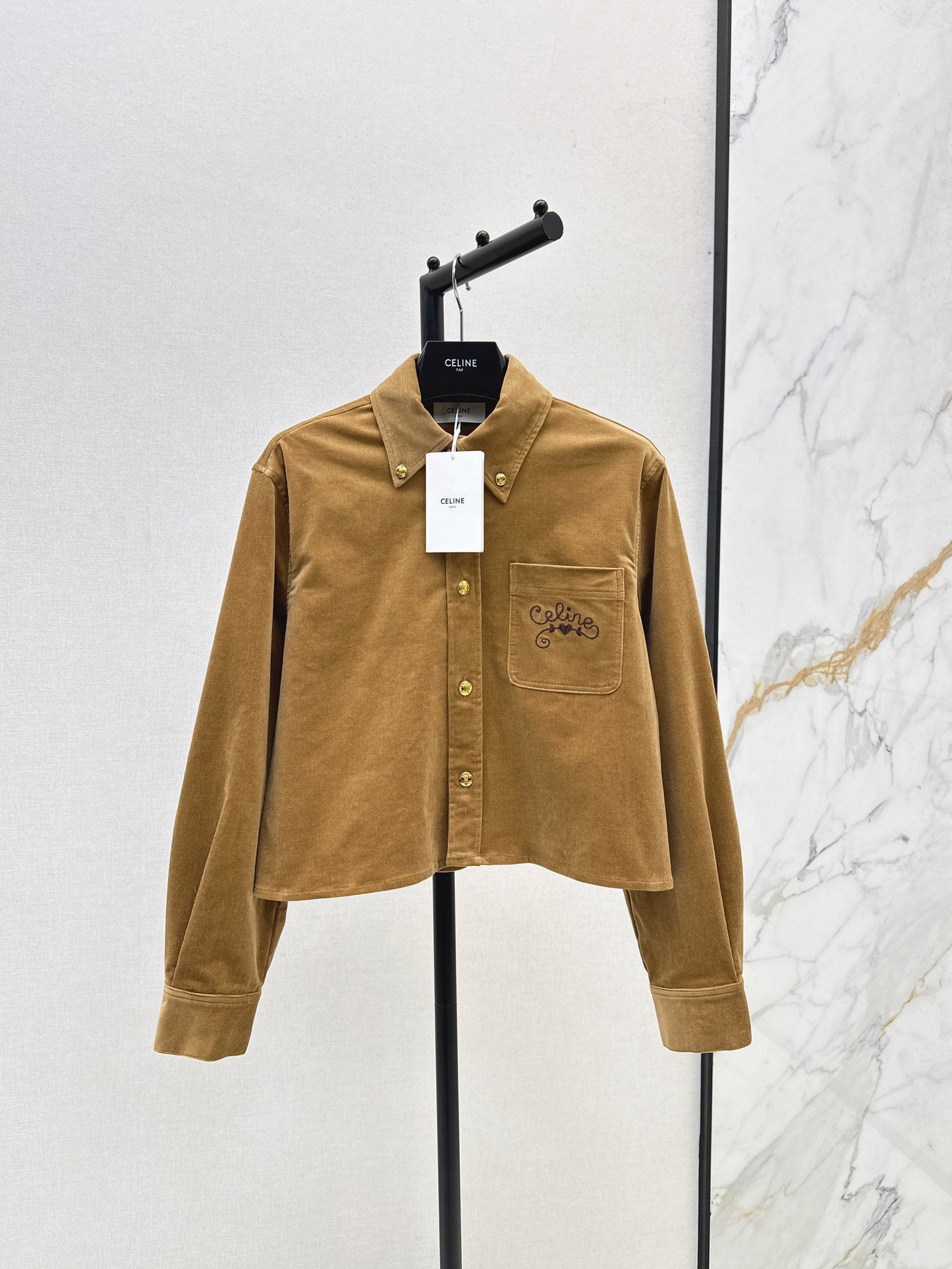 25fw Corduroy short shirt