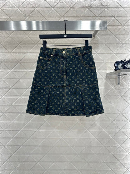 25fw Pleated short skirt