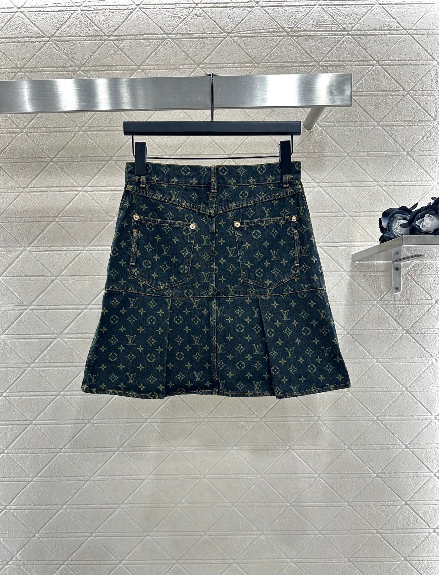 25fw Pleated short skirt