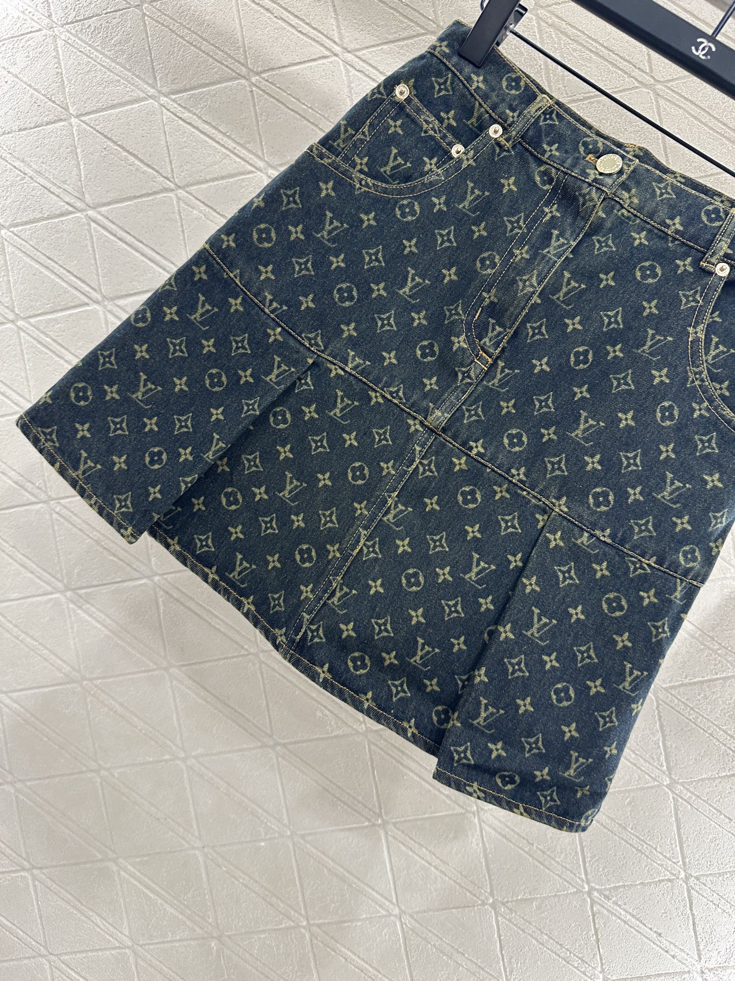 25fw Pleated short skirt