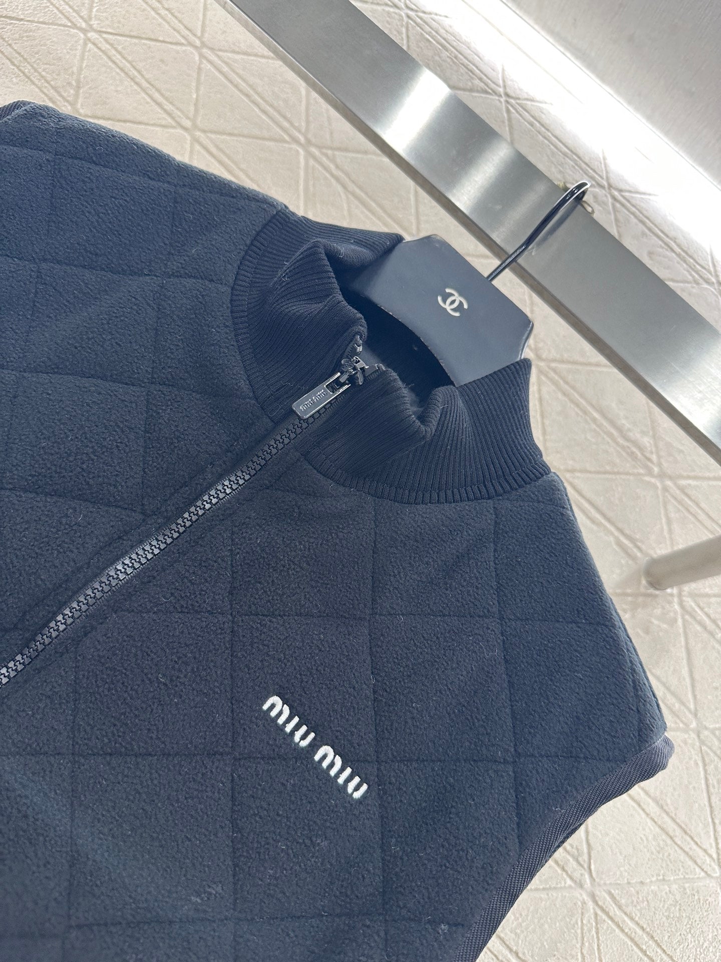 25fw Polar fleece standing collar vest