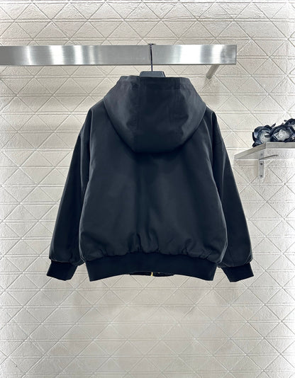 25fw Hooded cotton drawstring jacket