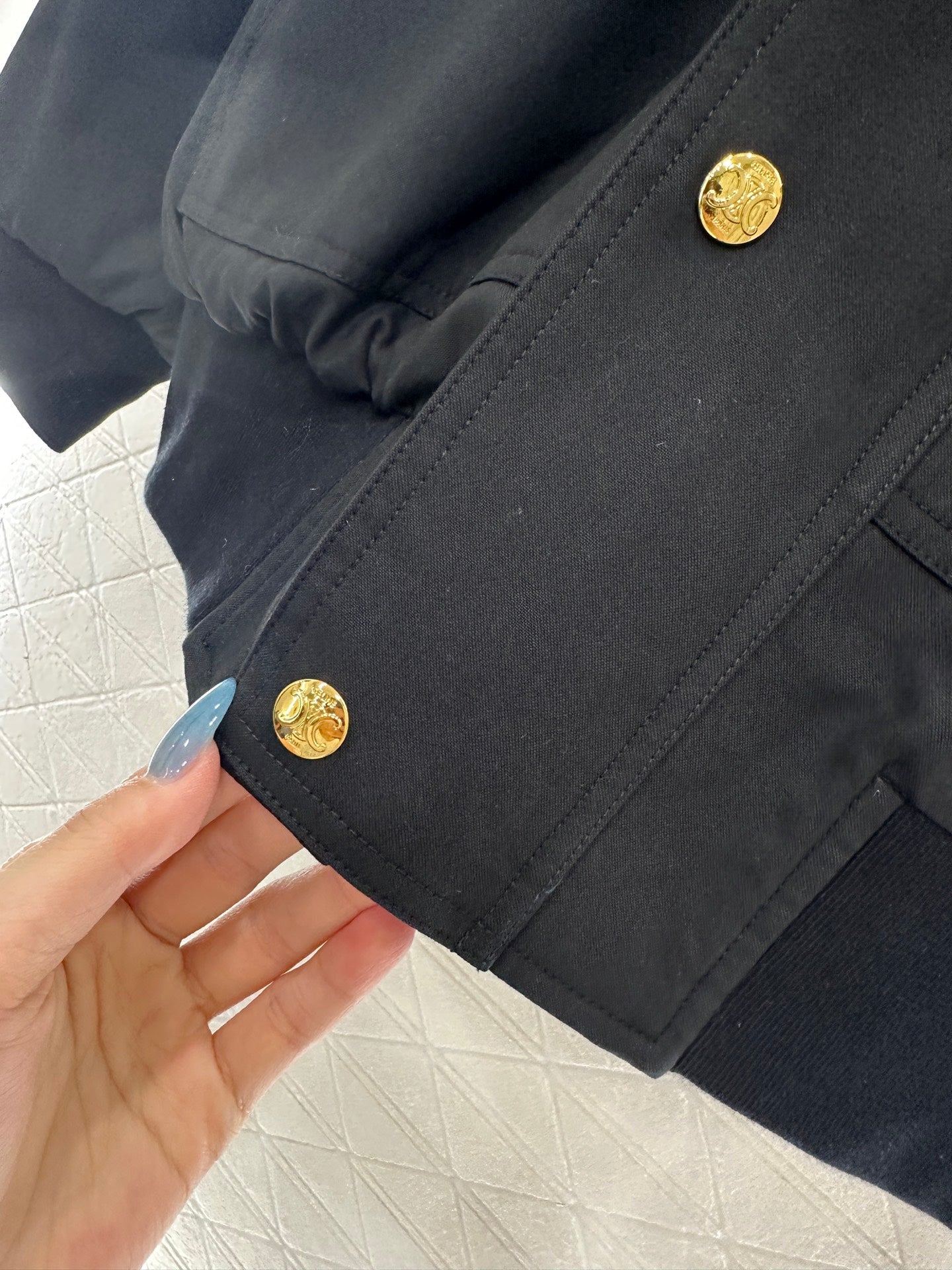 25fw Hooded cotton drawstring jacket