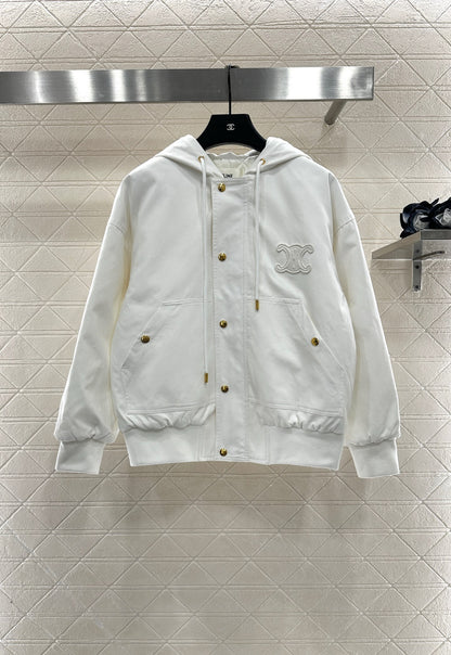 25fw Hooded cotton drawstring jacket