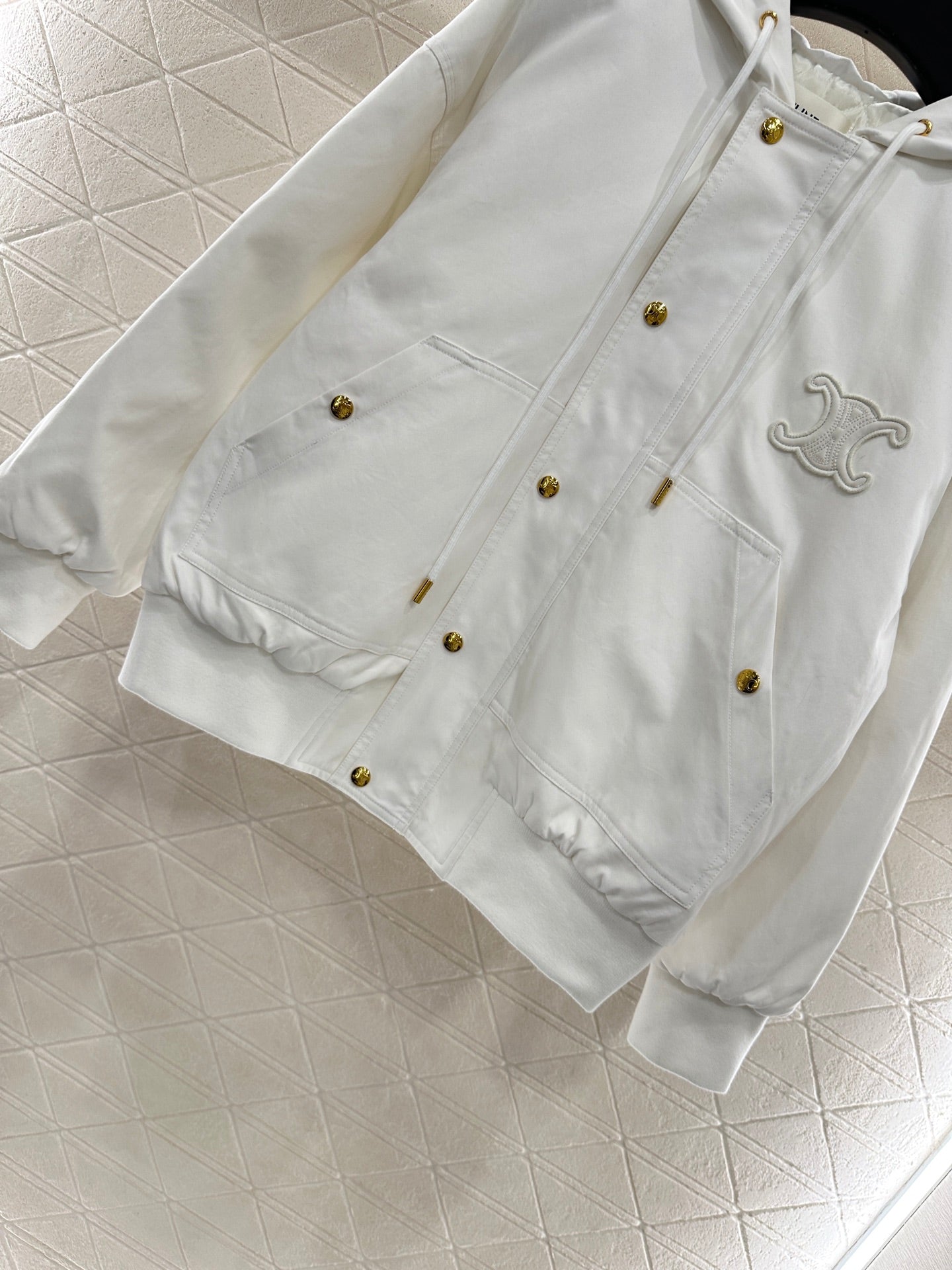 25fw Hooded cotton drawstring jacket