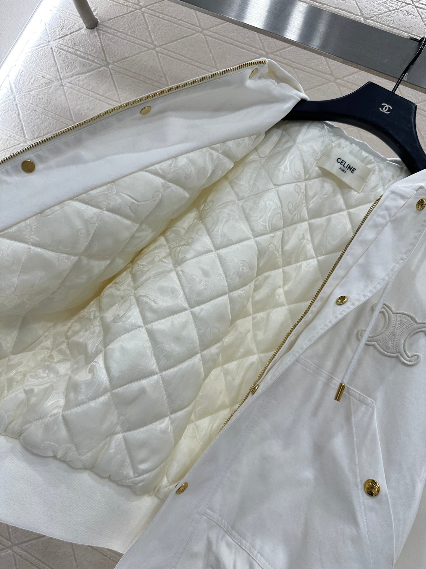 25fw Hooded cotton drawstring jacket