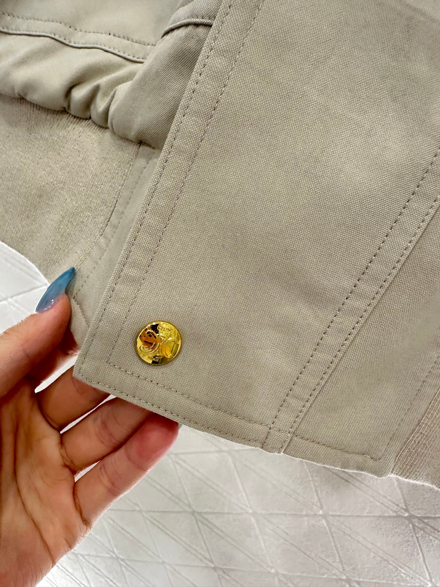 25fw Hooded cotton drawstring jacket