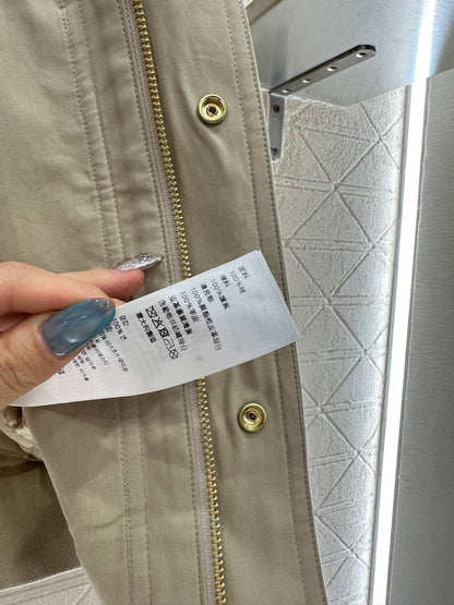 25fw Hooded cotton drawstring jacket