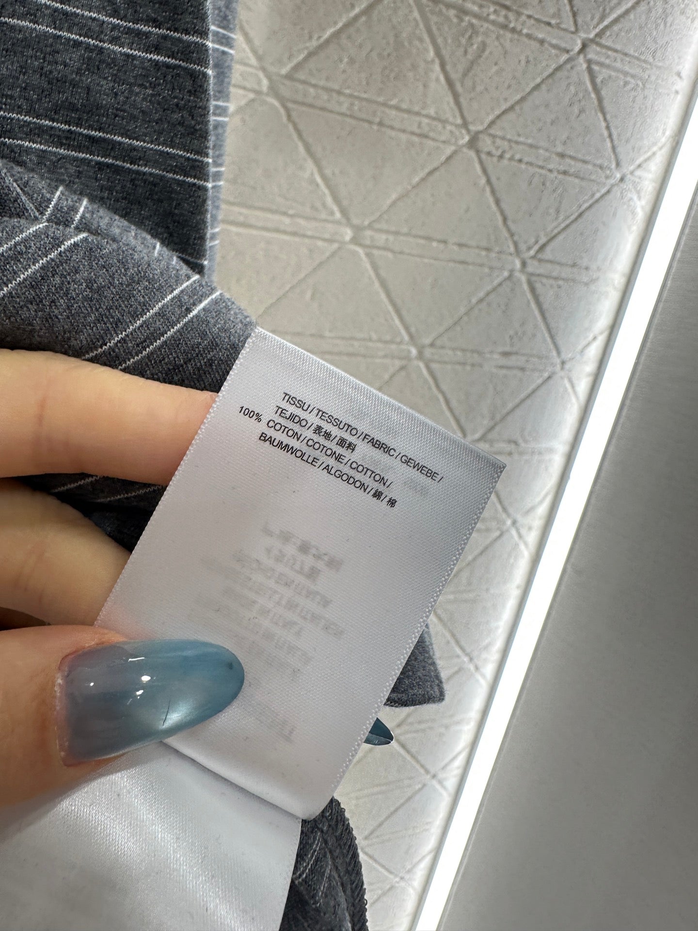 25fw Silhouette striped long sleeved shirt