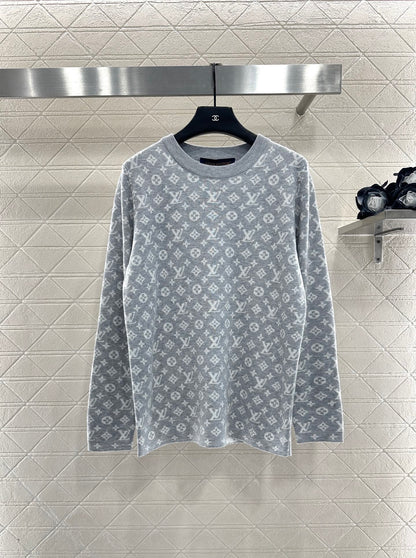 25fw Jacquard loose sweater