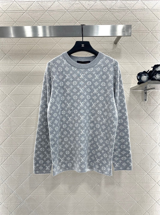 25fw Jacquard loose sweater