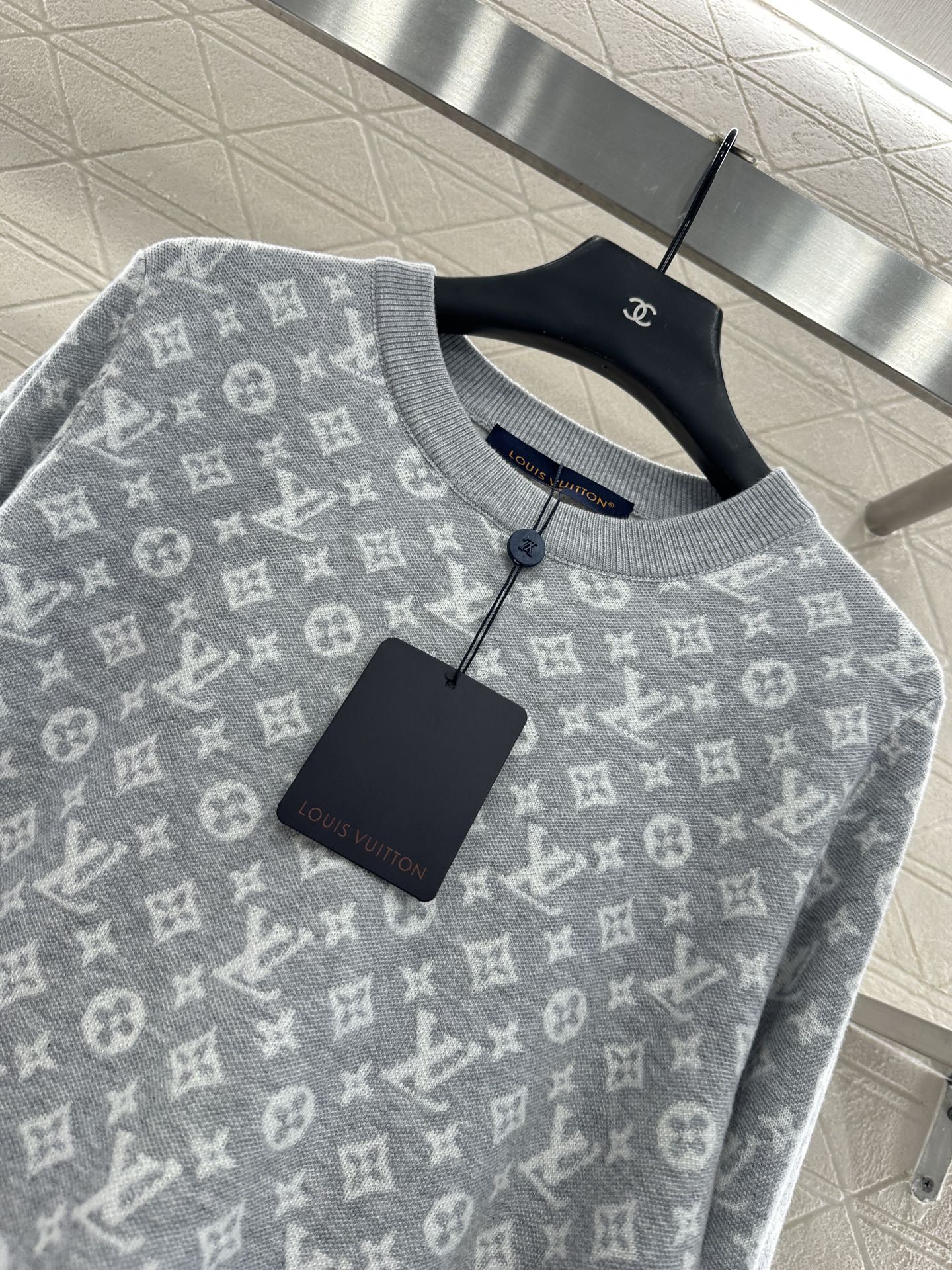 25fw Jacquard loose sweater