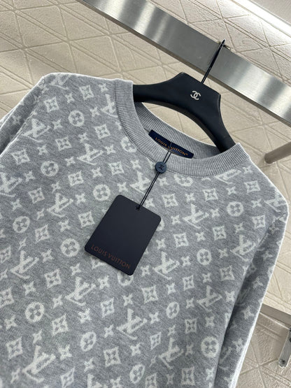 25fw Jacquard loose sweater