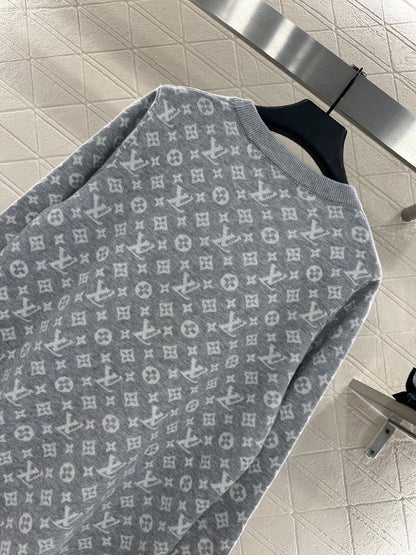 25fw Jacquard loose sweater