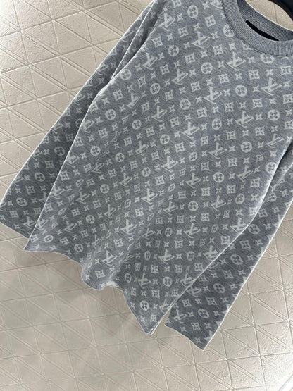 25fw Jacquard loose sweater