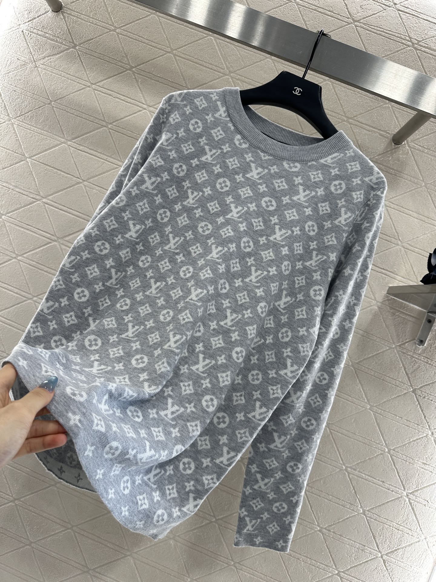 25fw Jacquard loose sweater