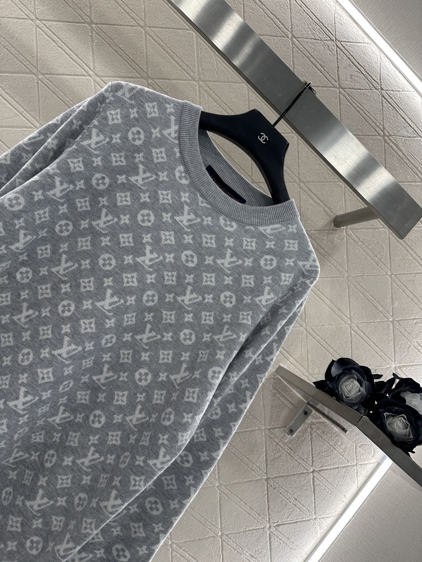 25fw Jacquard loose sweater