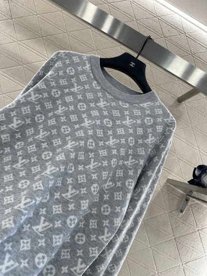 25fw Jacquard loose sweater