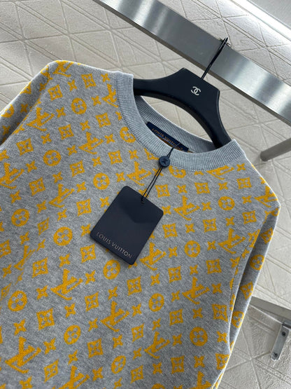 25fw Jacquard loose sweater