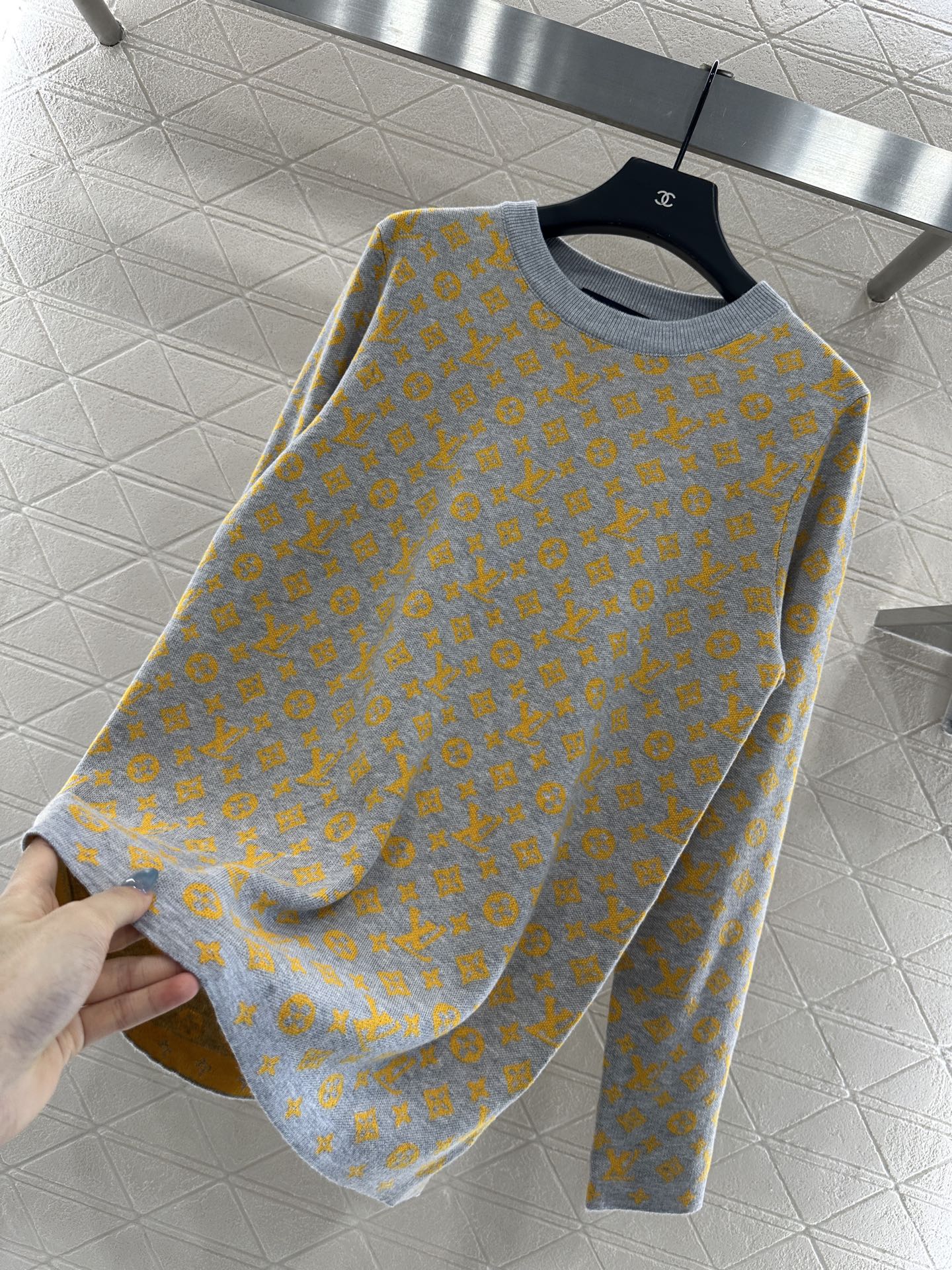 25fw Jacquard loose sweater