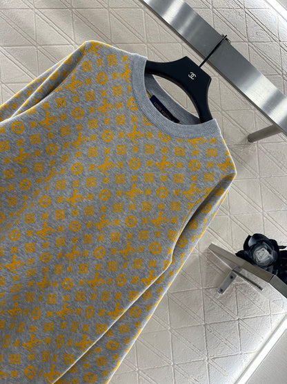 25fw Jacquard loose sweater