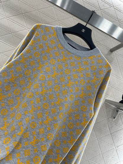 25fw Jacquard loose sweater