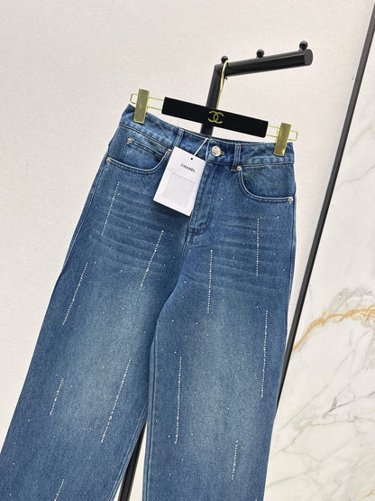 25fw Hot stamping process straight leg jeans