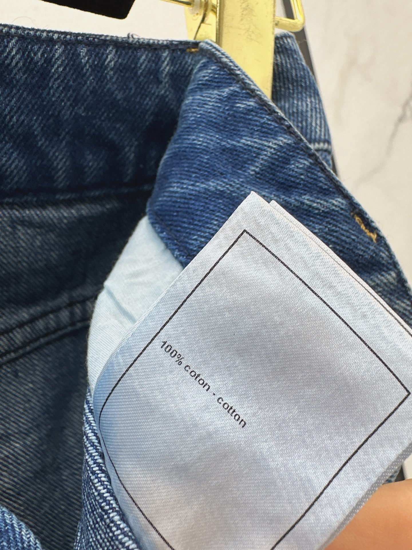 25fw Hot stamping process straight leg jeans