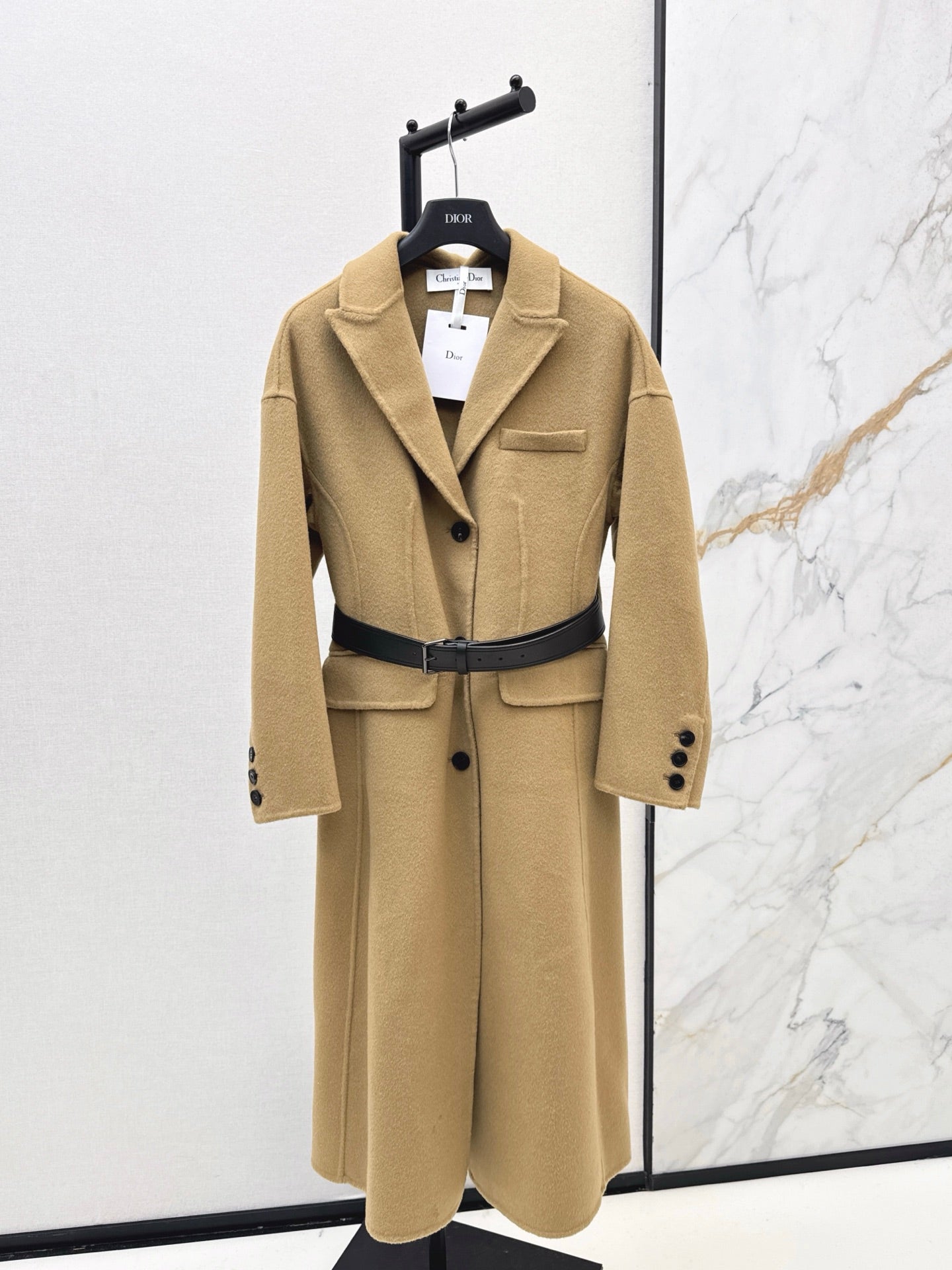 25fw Detachable scarf decorative coat jacket