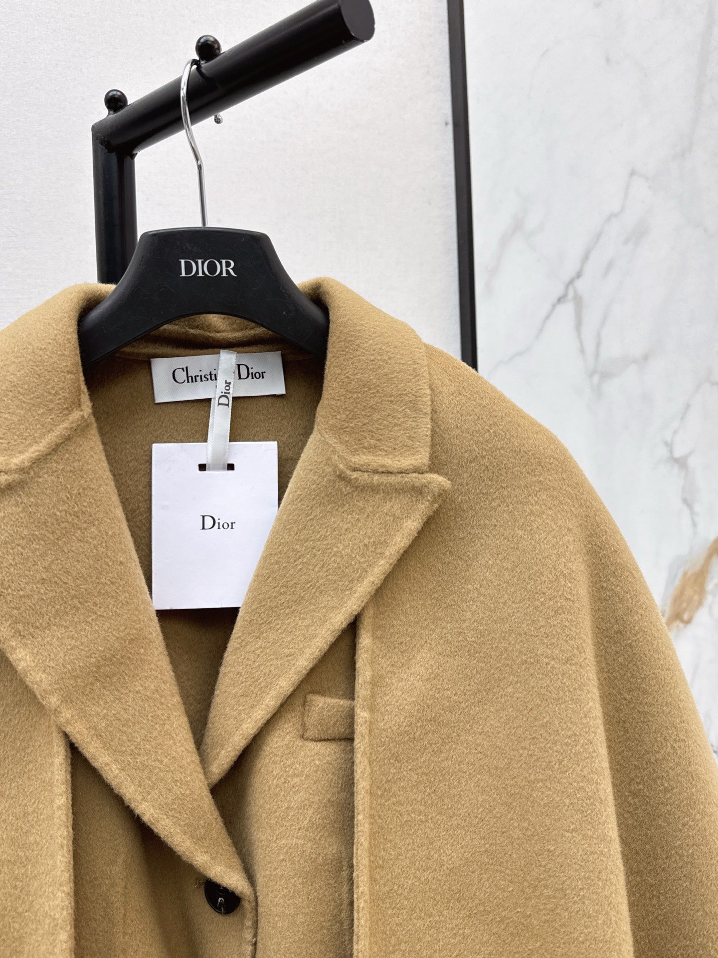 25fw Detachable scarf decorative coat jacket