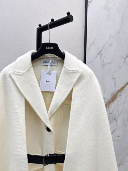 25fw Detachable scarf decorative coat jacket