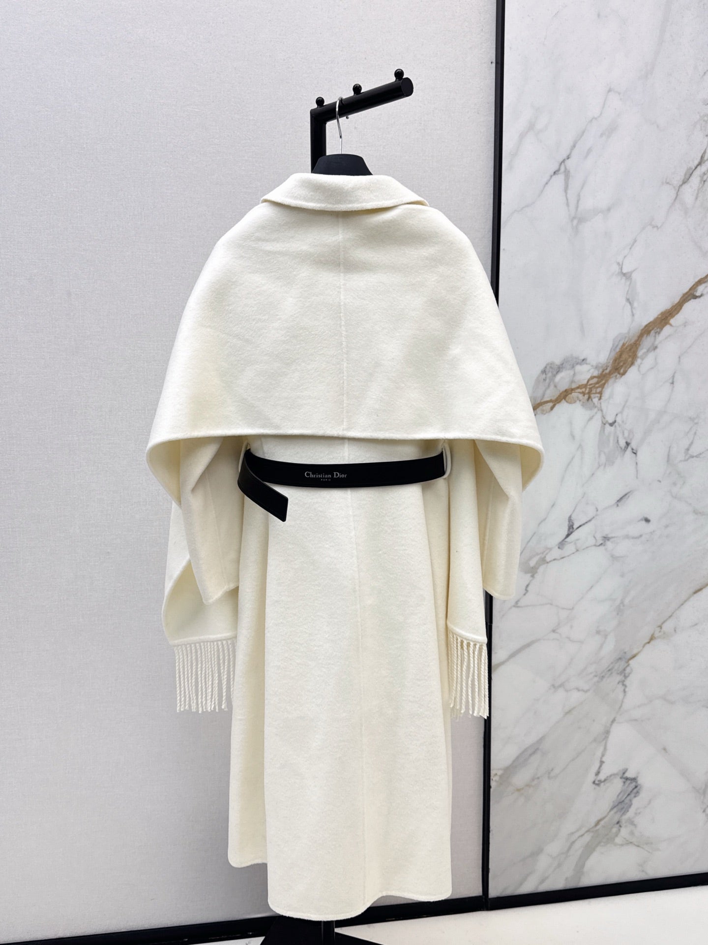 25fw Detachable scarf decorative coat jacket