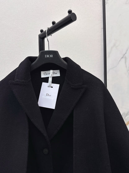 25fw Detachable scarf decorative coat jacket