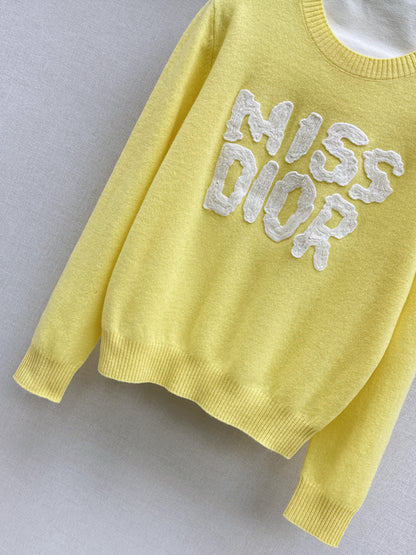 25fw 3D Embroidered Logo Sweater
