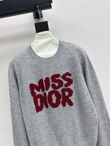 25fw 3D Embroidered Logo Sweater