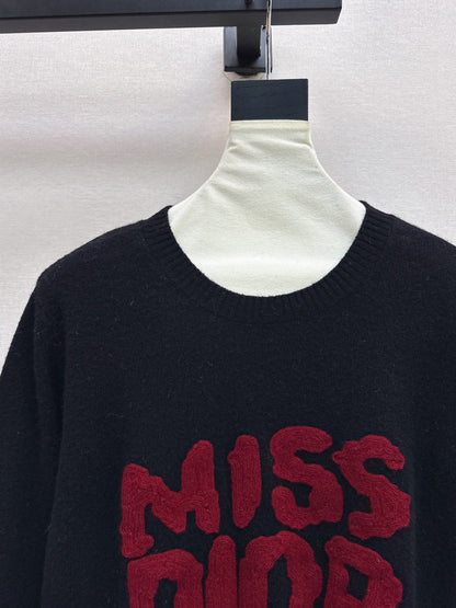 25fw 3D Embroidered Logo Sweater