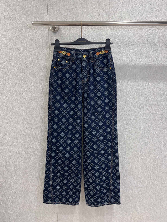 25fw Jacquard denim pants