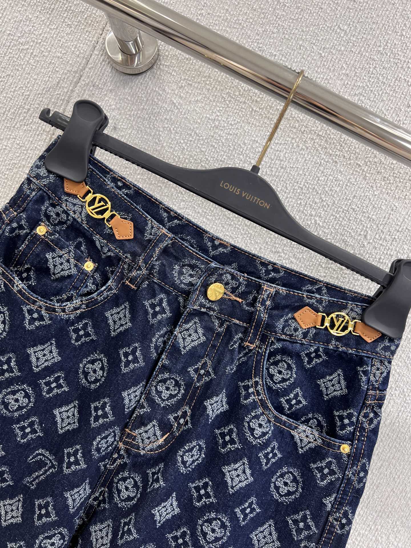 25fw Jacquard denim pants