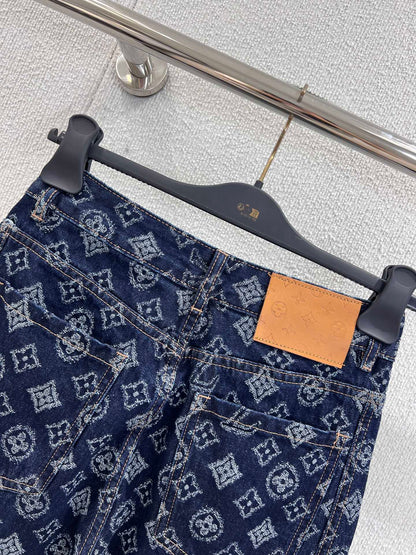 25fw Jacquard denim pants