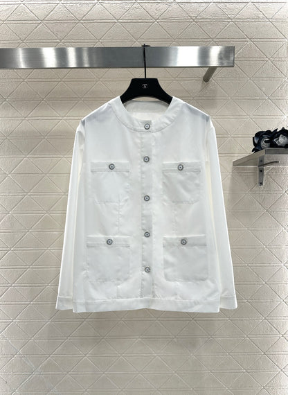 25fw Round neck pocket jacket