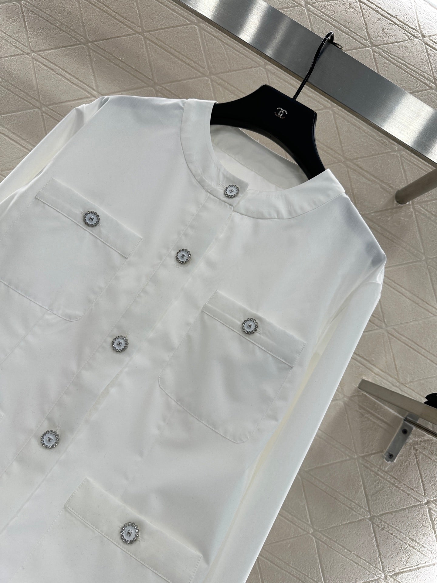 25fw Round neck pocket jacket