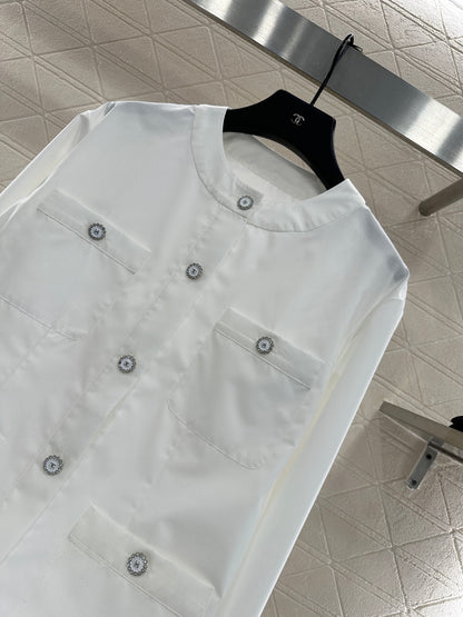 25fw Round neck pocket jacket