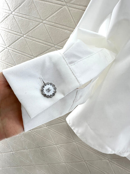 25fw Ribbon tied shirt