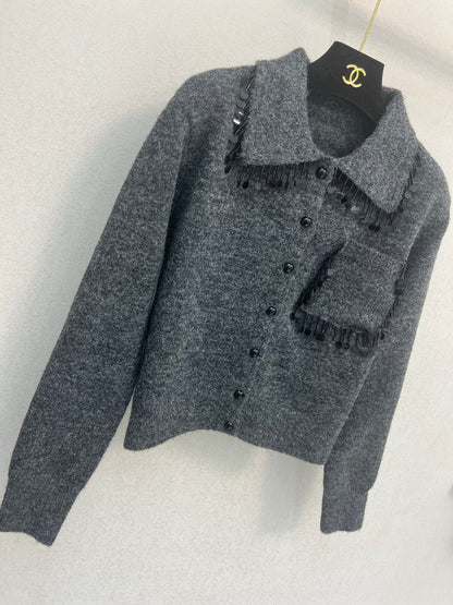 25fw Collar cardigan