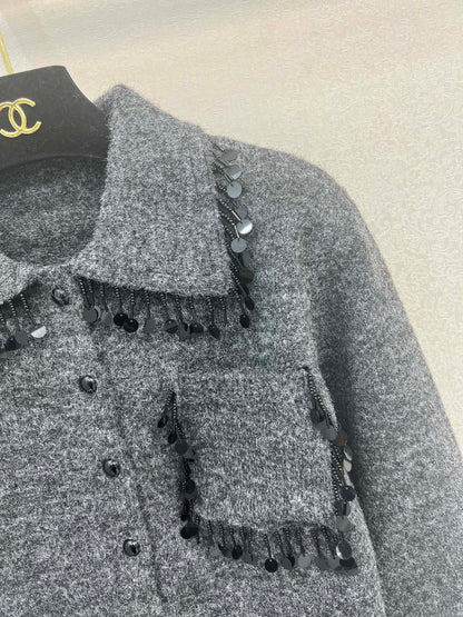 25fw Collar cardigan