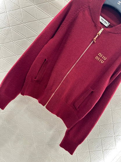 25fw Zipper knit jacket